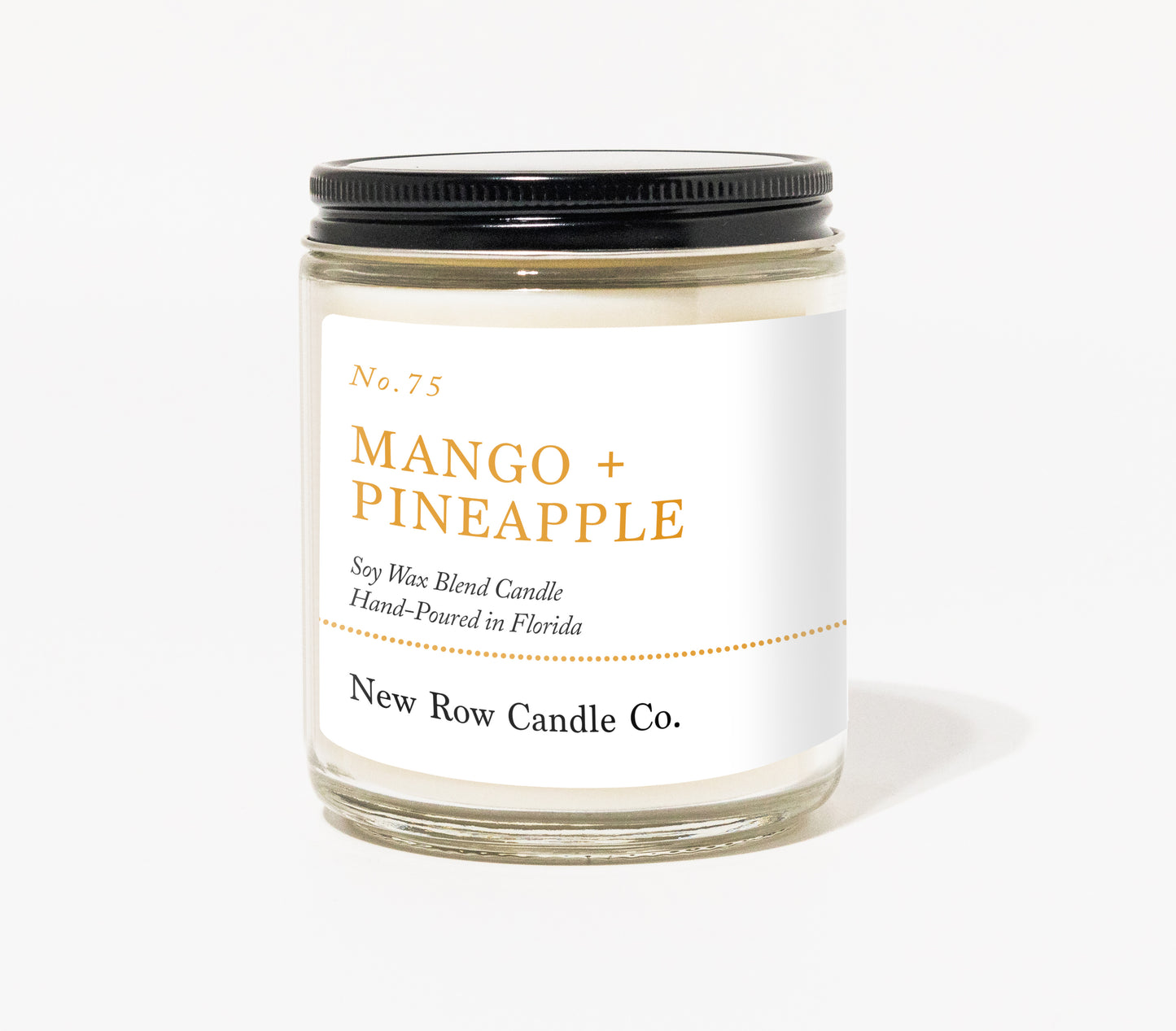 Mango + Pineapple Wood Wick Farmhouse Candle