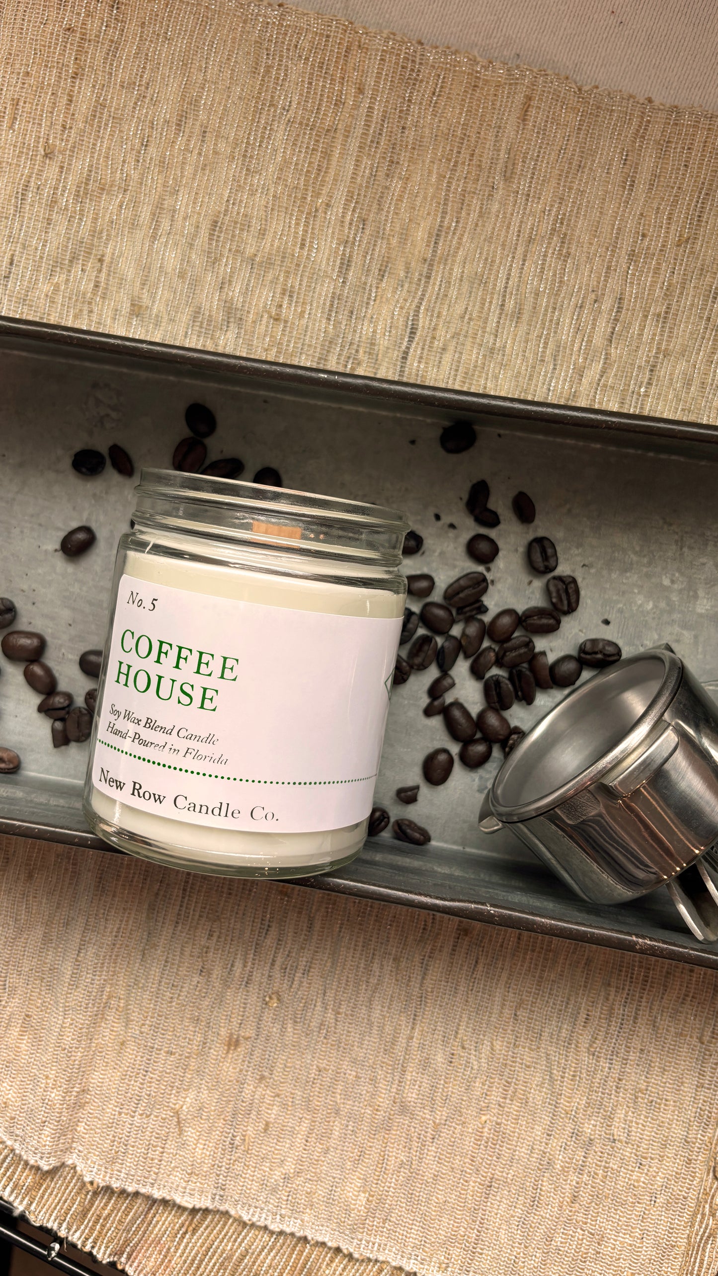 Coffee House Wood Wick Farmhouse Collection Candle